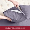 image:imageMellanni Iconic 4Piece Ultra Soft Sheet Set Queen Brown1357 Hazy Lilac