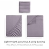 image:imageMellanni Iconic 4Piece Ultra Soft Sheet Set Queen Brown1357 Hazy Lilac