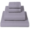 image:imageMellanni Iconic 4Piece Ultra Soft Sheet Set Queen Brown1357 Hazy Lilac
