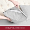 image:imageMellanni Iconic 4Piece Ultra Soft Sheet Set Queen Brown1364 Light Gray