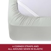 image:imageMellanni Iconic 4Piece Ultra Soft Sheet Set Queen Brown1364 Light Gray