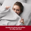 image:imageMellanni Iconic 4Piece Ultra Soft Sheet Set Queen Brown1364 Light Gray