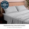 image:imageMellanni Iconic 4Piece Ultra Soft Sheet Set Queen Brown1364 Light Gray
