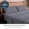 image:imageMellanni Iconic 4Piece Ultra Soft Sheet Set Queen Brown1375 Mineral Gray