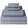 image:imageMellanni Iconic 4Piece Ultra Soft Sheet Set Queen Brown1375 Mineral Gray