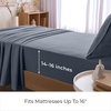 image:imageMellanni Iconic 4Piece Ultra Soft Sheet Set Queen Brown1375 Mineral Gray