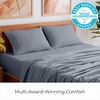 image:imageMellanni Iconic 4Piece Ultra Soft Sheet Set Queen Brown1375 Mineral Gray