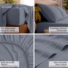 image:imageMellanni Iconic 4Piece Ultra Soft Sheet Set Queen Brown1375 Mineral Gray