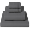 image:imageMellanni Iconic 4Piece Ultra Soft Sheet Set Queen Brown1394 Gray