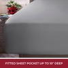 image:imageMellanni Iconic 4Piece Ultra Soft Sheet Set Queen Brown1394 Gray