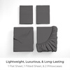 image:imageMellanni Iconic 4Piece Ultra Soft Sheet Set Queen Brown1394 Gray