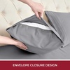 image:imageMellanni Iconic 4Piece Ultra Soft Sheet Set Queen Brown1394 Gray
