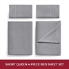 image:imageMellanni Iconic 4Piece Ultra Soft Sheet Set Queen Brown1394 Gray