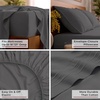image:imageMellanni Iconic 4Piece Ultra Soft Sheet Set Queen Brown1394 Gray