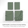 image:imageMellanni Iconic 4Piece Ultra Soft Sheet Set Queen Brown1436 Sage