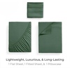 image:imageMellanni Iconic 4Piece Ultra Soft Sheet Set Queen Brown1448 Emerald Green