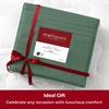 image:imageMellanni Iconic 4Piece Ultra Soft Sheet Set Queen Brown1448 Emerald Green