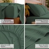 image:imageMellanni Iconic 4Piece Ultra Soft Sheet Set Queen Brown1448 Emerald Green