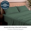 image:imageMellanni Iconic 4Piece Ultra Soft Sheet Set Queen Brown1448 Emerald Green