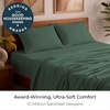 image:imageMellanni Iconic 4Piece Ultra Soft Sheet Set Queen Brown1448 Emerald Green