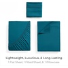 image:imageMellanni Iconic 4Piece Ultra Soft Sheet Set Queen Brown1455 Teal