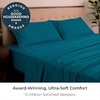 image:imageMellanni Iconic 4Piece Ultra Soft Sheet Set Queen Brown1455 Teal