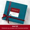 image:imageMellanni Iconic 4Piece Ultra Soft Sheet Set Queen Brown1455 Teal