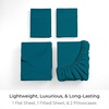 image:imageMellanni Iconic 4Piece Ultra Soft Sheet Set Queen Brown1455 Teal