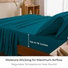 image:imageMellanni Iconic 4Piece Ultra Soft Sheet Set Queen Brown1455 Teal