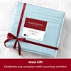 image:imageMellanni Iconic 4Piece Ultra Soft Sheet Set Queen Brown1524 Aqua