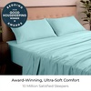 image:imageMellanni Iconic 4Piece Ultra Soft Sheet Set Queen Brown1524 Aqua