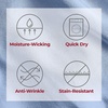 image:imageMellanni Iconic 4Piece Ultra Soft Sheet Set Queen Brown1561 Sky Blue
