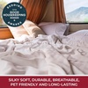 image:imageMellanni Iconic 4Piece Ultra Soft Sheet Set Queen Brown1561 Sky Blue