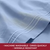 image:imageMellanni Iconic 4Piece Ultra Soft Sheet Set Queen Brown1561 Sky Blue
