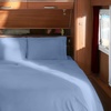 image:imageMellanni Iconic 4Piece Ultra Soft Sheet Set Queen Brown1561 Sky Blue
