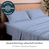 image:imageMellanni Iconic 4Piece Ultra Soft Sheet Set Queen Brown1561 Sky Blue