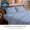 image:imageMellanni Iconic 4Piece Ultra Soft Sheet Set Queen Brown1561 Sky Blue