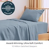 image:imageMellanni Iconic 4Piece Ultra Soft Sheet Set Queen Brown1573 Blue Hydrangea