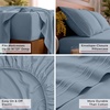 image:imageMellanni Iconic 4Piece Ultra Soft Sheet Set Queen Brown1573 Blue Hydrangea