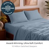 image:imageMellanni Iconic 4Piece Ultra Soft Sheet Set Queen Brown1573 Blue Hydrangea