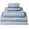 image:imageMellanni Iconic 4Piece Ultra Soft Sheet Set Queen Brown1573 Blue Hydrangea