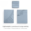 image:imageMellanni Iconic 4Piece Ultra Soft Sheet Set Queen Brown1573 Blue Hydrangea