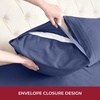 image:imageMellanni Iconic 4Piece Ultra Soft Sheet Set Queen Brown1593 Blue Nova