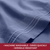 image:imageMellanni Iconic 4Piece Ultra Soft Sheet Set Queen Brown1593 Blue Nova