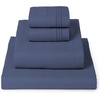 image:imageMellanni Iconic 4Piece Ultra Soft Sheet Set Queen Brown1593 Blue Nova