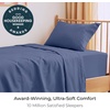 image:imageMellanni Iconic 4Piece Ultra Soft Sheet Set Queen Brown1593 Blue Nova