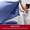 image:imageMellanni Iconic 4Piece Ultra Soft Sheet Set Queen Brown1593 Blue Nova
