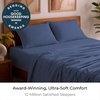 image:imageMellanni Iconic 4Piece Ultra Soft Sheet Set Queen Brown1593 Blue Nova