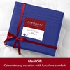 image:imageMellanni Iconic 4Piece Ultra Soft Sheet Set Queen Brown1597 Royal Blue