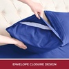 image:imageMellanni Iconic 4Piece Ultra Soft Sheet Set Queen Brown1597 Royal Blue